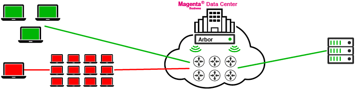 DDoS Protection - Grafik