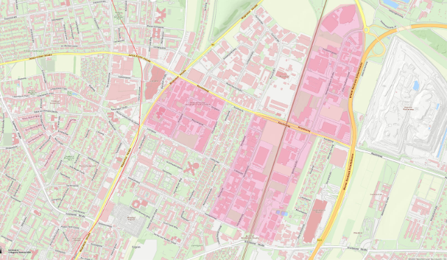 Karte Gewerbegebiet Rautenweg