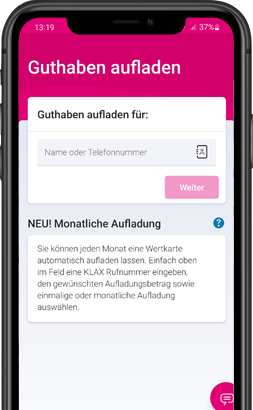 Guthaben aufladen