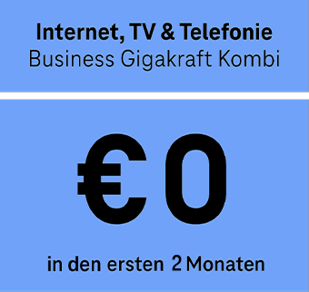 Business Gigakraft Kombi um € 0 in den ersten 2 Monaten Business Gigakraft Kombi um € 0 in den ersten 2 Monaten