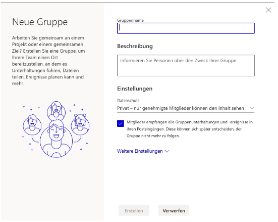 Beispiel Neue Gruppe