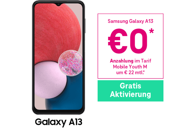 Samsung Galaxy A13 um €0 Samsung Galaxy A13 um €0