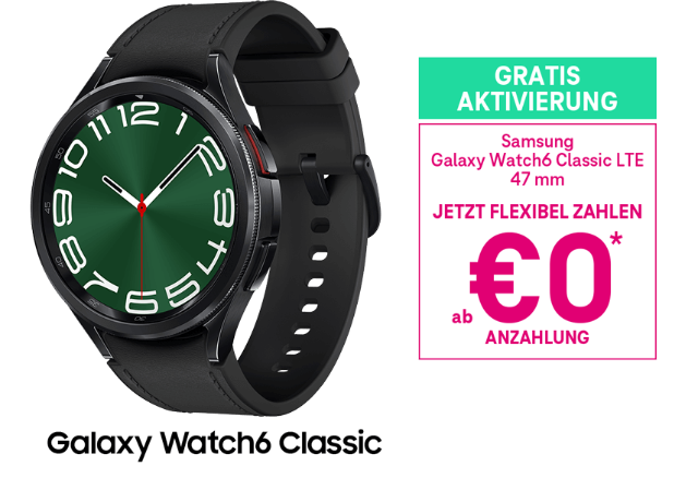 Samsung Galaxy Watch6 Classic ab €0 Anzahlung