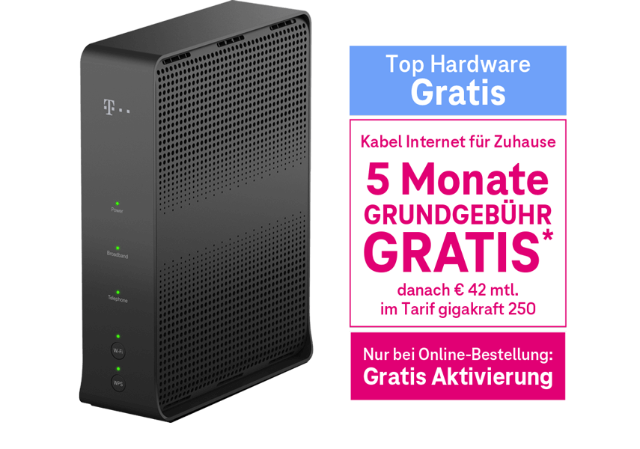 5 Monate Grundgebühr gratis