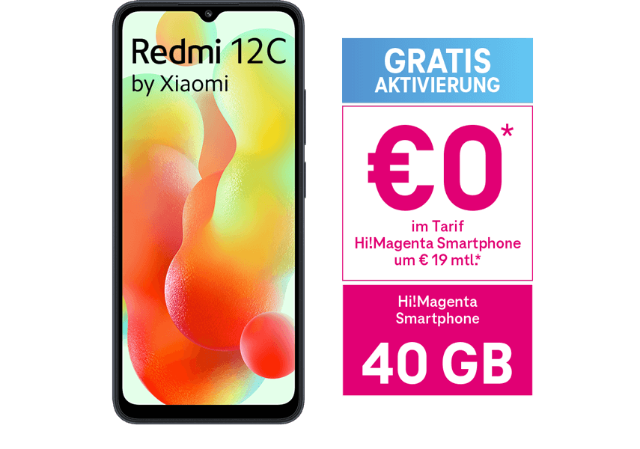 Redmi 12C um €0 Redmi 12C um €0
