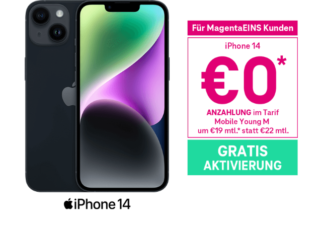 iPhone 14 um €0 Anzahlung iPhone 14 um €0 Anzahlung