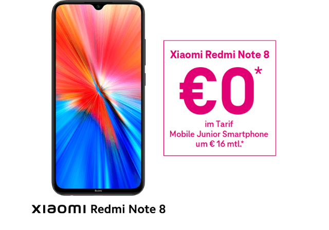 Xiaomi Redmi Note 8 um €0 Xiaomi Redmi Note 8 um €0
