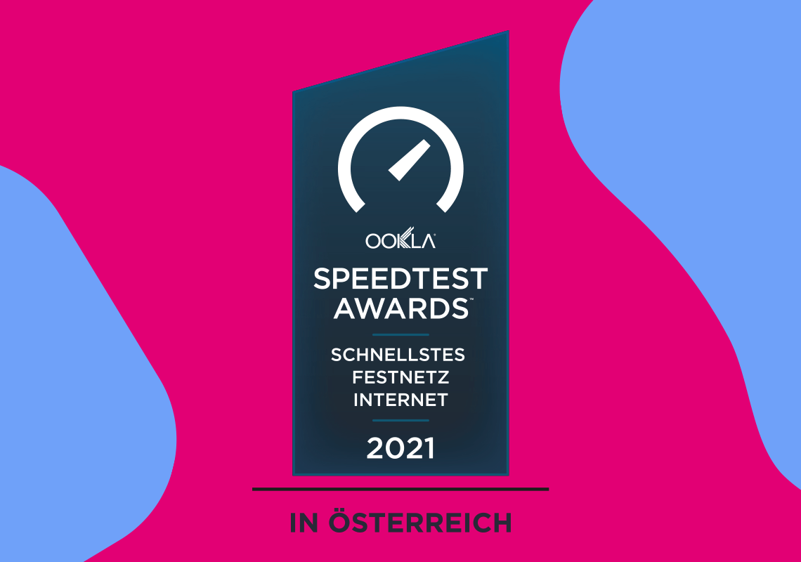 OOKLA Speedtest Awards - Schnellstes Festnetz Internet 2021 Ookla Speedtest Siegel