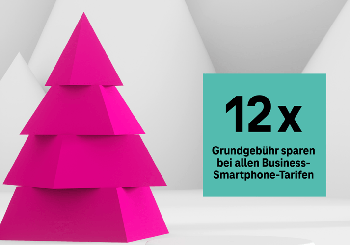 12x Grundgebühr sparen bei allen Business-Smartphone-Tarifen
