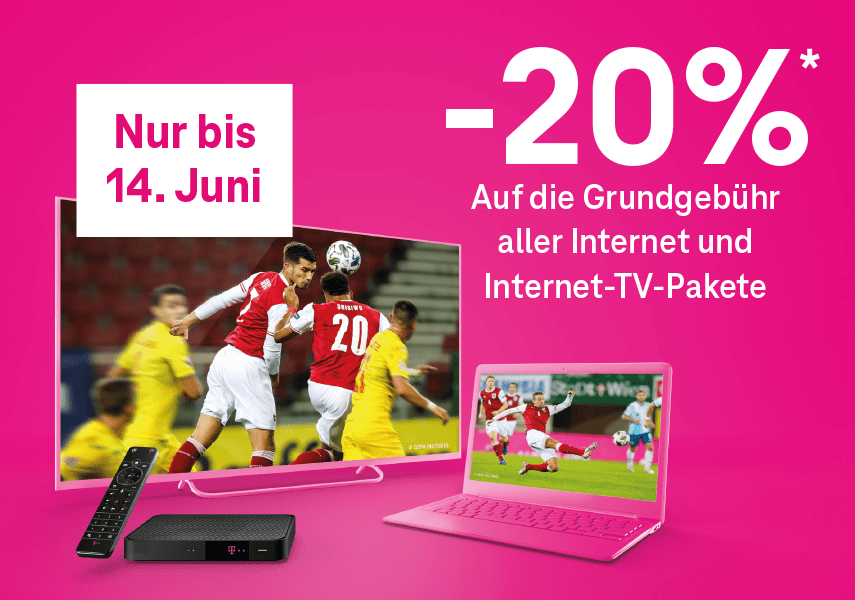 -20% auf die Grundgebühr aller Internet- und Internet-TV-Pakete vatertag