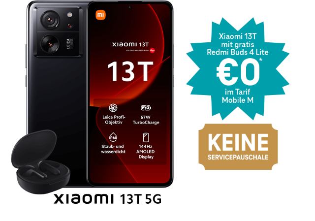 Xiaomi 13T mit gratis Buds um €0