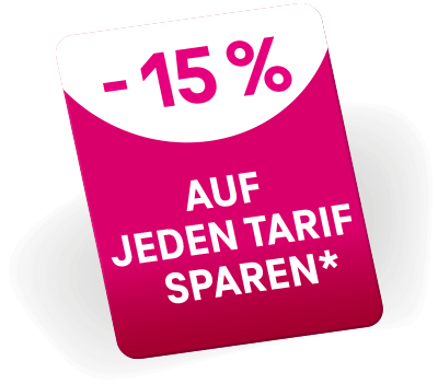 -15% auf jeden Tarif sparen