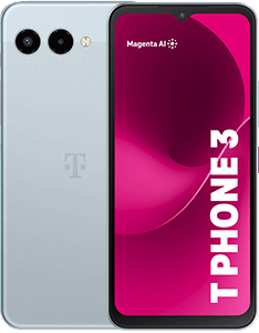 Produktabbildung T Phone 3, Vorder- und Rückansicht Produktabbildung T Phone 3, Vorder- und Rückansicht