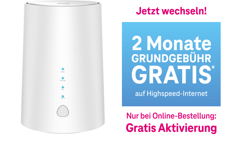 €0 Grundgebühr für die ersten 2 Monate