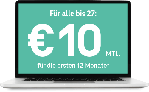 10€ mtl. für die ersten 12 Monate