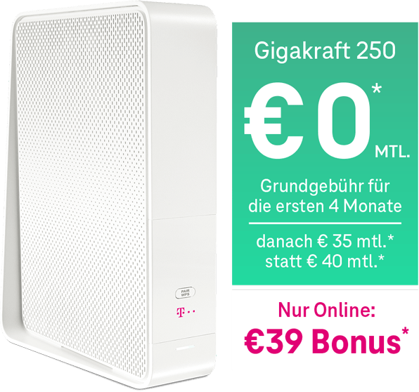 €0 Grundgebühr für die ersten 2 Monate
