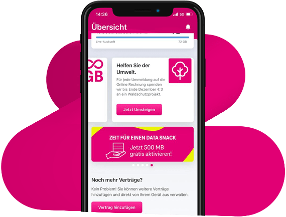 Mein Magenta App Datasnacks