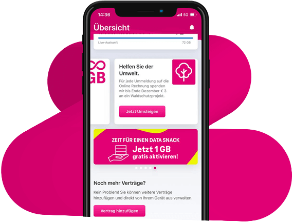 Mein Magenta App Datasnacks