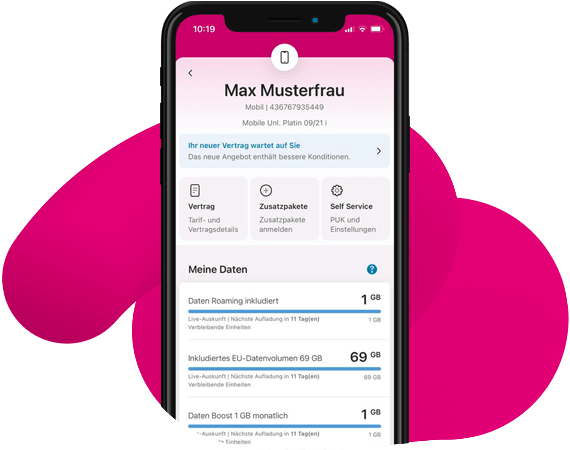 Mein Magenta App Übersicht Verbrauch