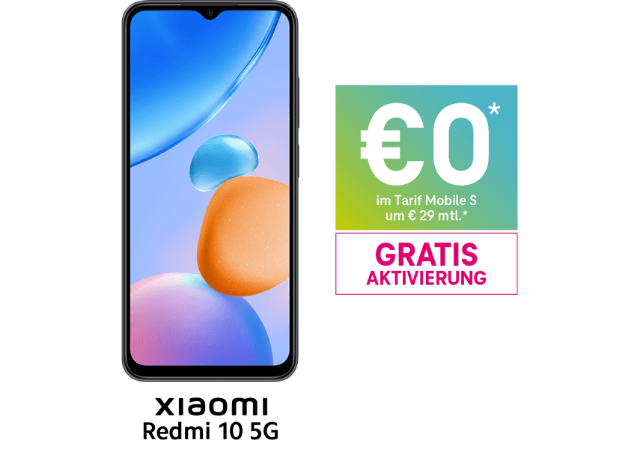 Xiaomi Redmi 10 5G um €0 Xiaomi Redmi 10 5G um €0