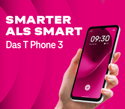 T Phone 3 Smarter als smart. Das T Phone 3