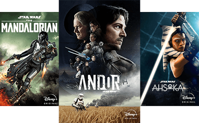 Star Wars Filmposter: The Mandalorian, Andor, Ahsoka