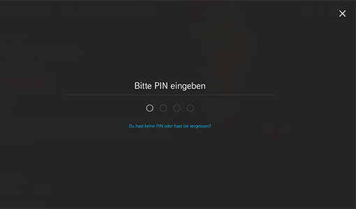 On Demand - PIN eingeben