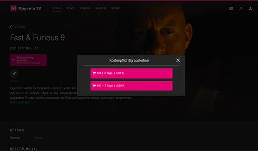 On Demand - Auflösung