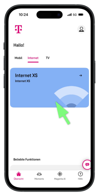 Mein Magenta App - Internetprodukt
