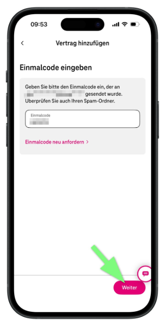 Mein Magenta App - Registrierung Schritt 14
