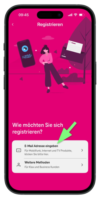 Mein Magenta App - Registrierung Schritt 2