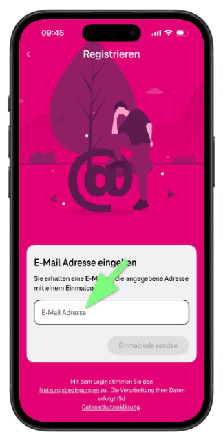 Mein Magenta App - Registrierung Schritt 3