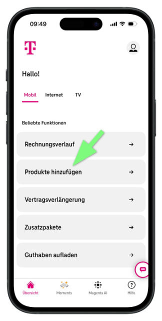 Mein Magenta App - Registrierung Schritt 8
