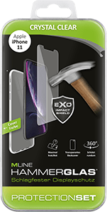 Protection Set Crystal Clear für Apple iPhone 11 - MLINE