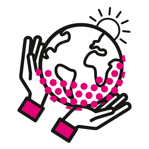 Icon Handle mit Respekt