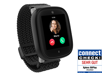 Prdouktabbildung der Xplora X6 Play, connect check! Siegel mit der Note sehr gut, Xplora X6Play Einzeltest