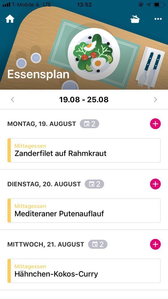 Smart Family App Essensplaner Smart Family App Essensplaner