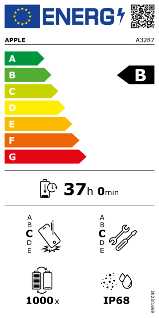 Energy Label iPhone 16 Eco