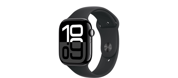 Produktabbildung Apple Watch Series 10. 46 mm in schwarz..