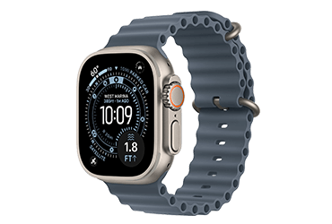 Apple Watch Ultra 3 Produktabbildung in Natur mit Ocean Band