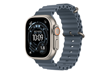 Apple Watch Ultra 3 Produktabbildung in Natur mit Ocean Band