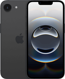 iPhone 16e Produktabbildung Vorder-/Rückseite iPhone 16e