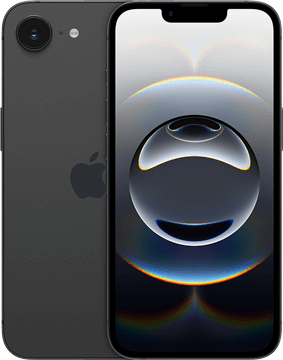 iPhone 16e Produktabbildung Vorder-/Rückseite iPhone 16e