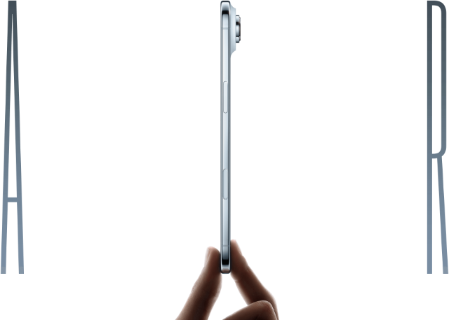 AIR - Das I wird aus dem ultradünnem iPhone Air gebildet AIR - Das I wird aus dem ultradünnem iPhone Air gebildet