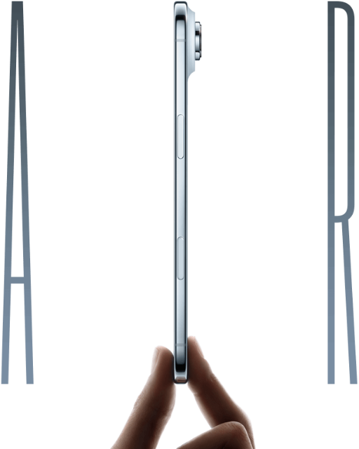 AIR - Das I wird aus dem ultradünnem iPhone Air gebildet AIR - Das I wird aus dem ultradünnem iPhone Air gebildet