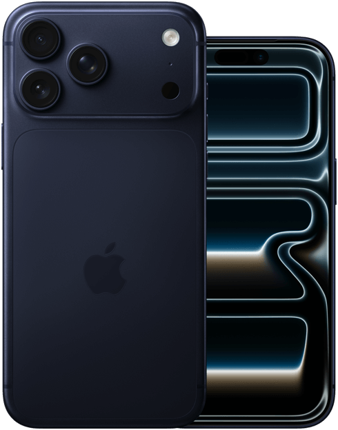 Produktabbildung des iPhone 17 Pro in Tiefblau Produktabbildung des iPhone 17 Pro in Tiefblau
