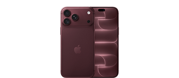 Produktabbildung iPhone 18 Pro Max in Burgundy - Vorder- und Rückansicht