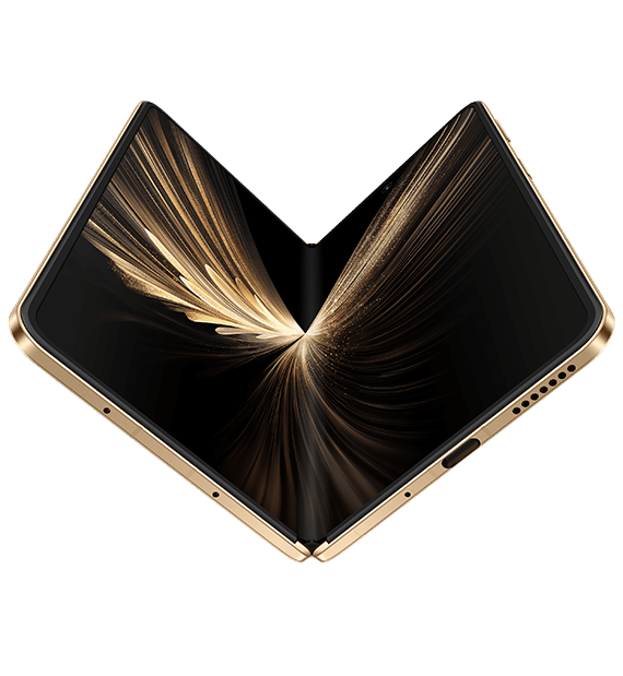Produktabbildung des Honor Magic V5, aufgeklappte Vorderansicht Produktabbildung des Honor Magic V5, aufgeklappte Vorderansicht