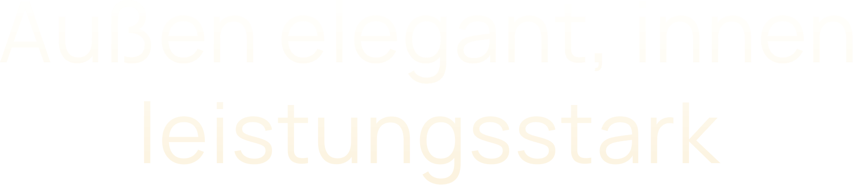 Außen elegant, innen leistungsstark
