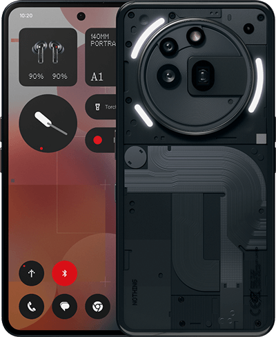 Nothing 3a Pro Produktabbildung Vorder-/Rückseite Nothing 3a Pro